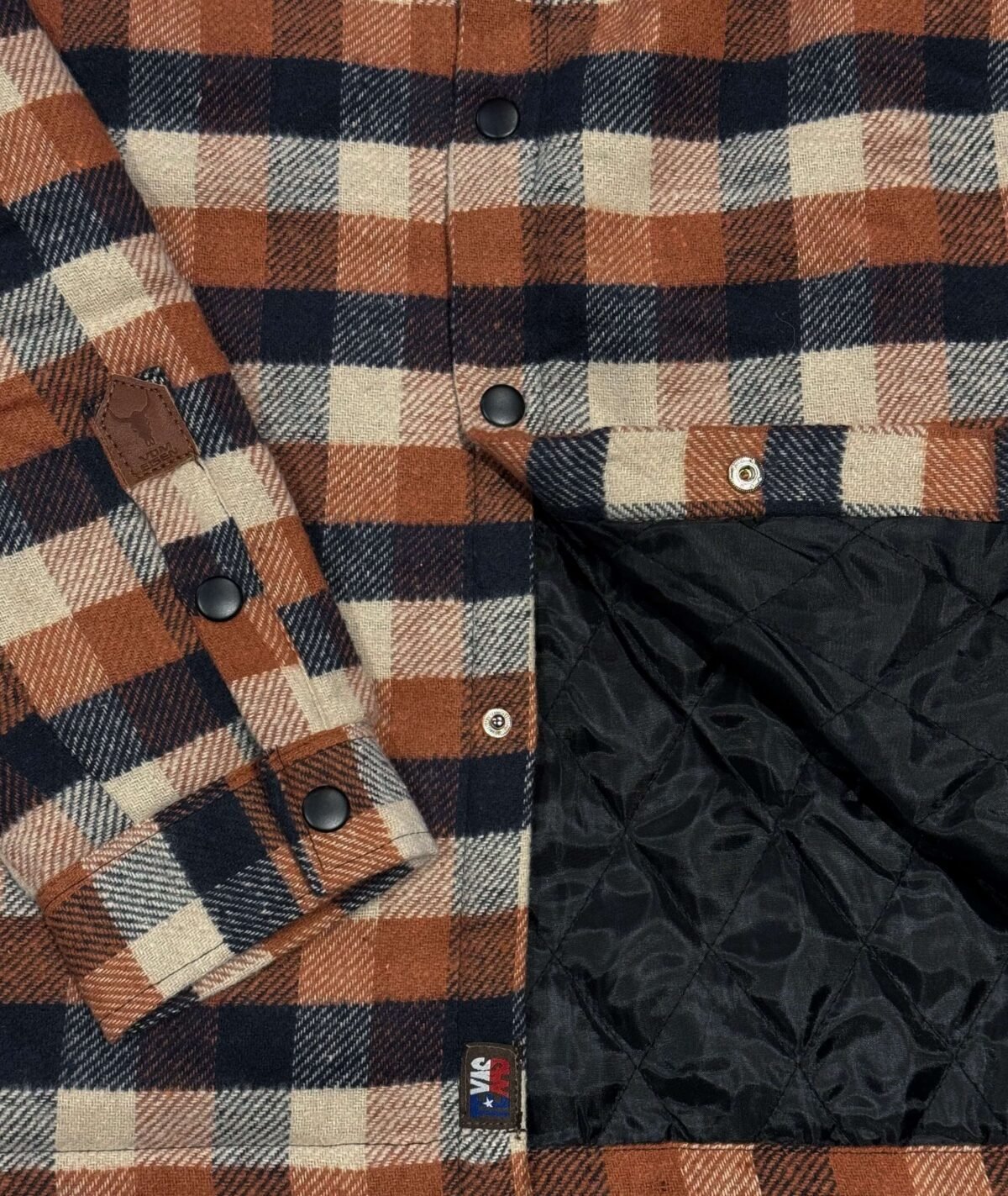 Jaqueta masculina flanelada com capuz removível - Texas Ranch - Image 3