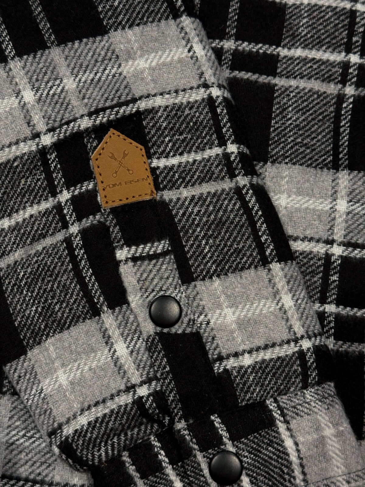 Jaqueta masculina flanelada com capuz removível - Custom Garage - Image 4