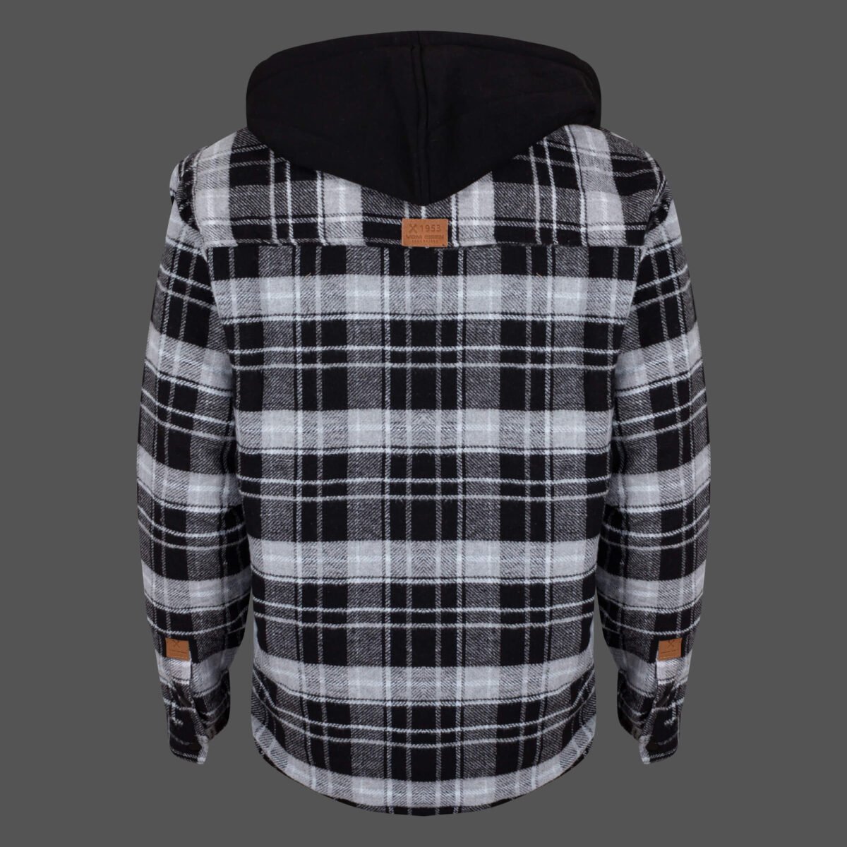 Jaqueta masculina flanelada com capuz removível - Custom Garage - Image 8