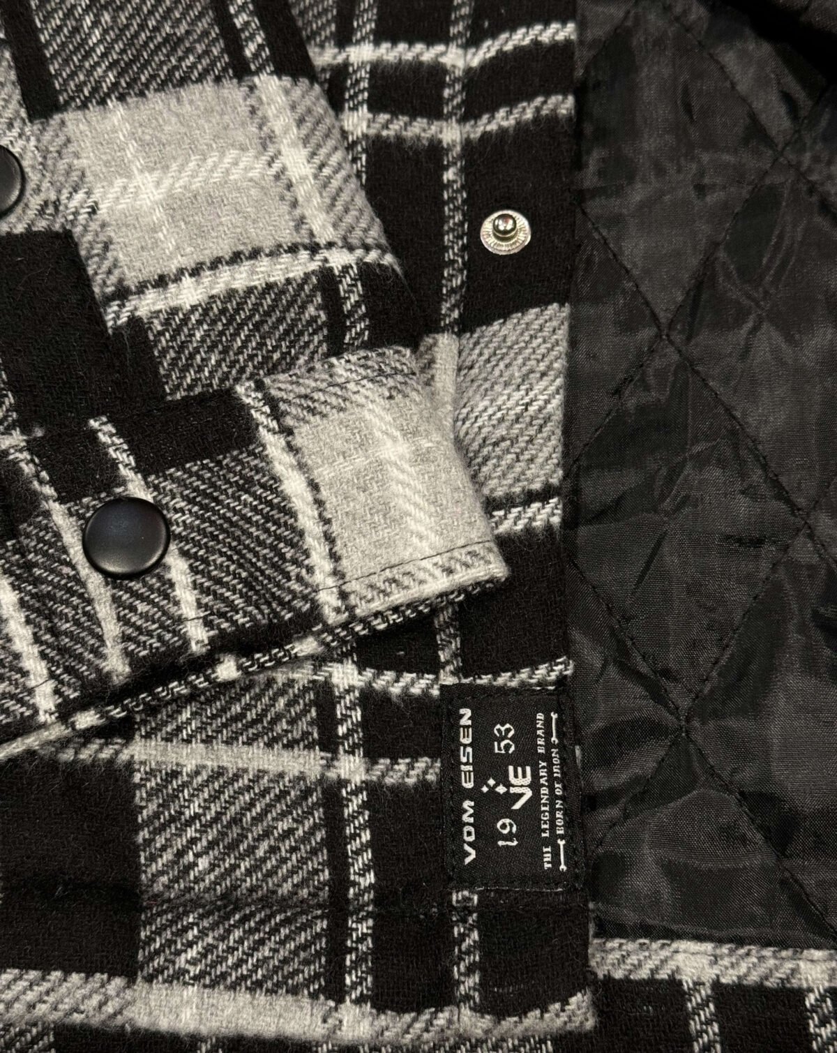 Jaqueta masculina flanelada com capuz removível - Custom Garage - Image 5