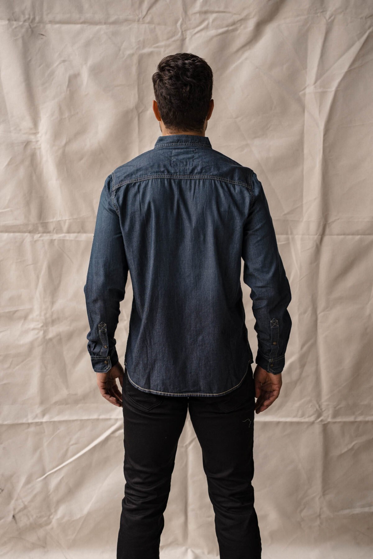 Camisa jeans masculina - Dirty Oil - Image 4